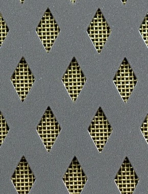 Small Diamond pewter 2 X 1m with brass backing mesh 0