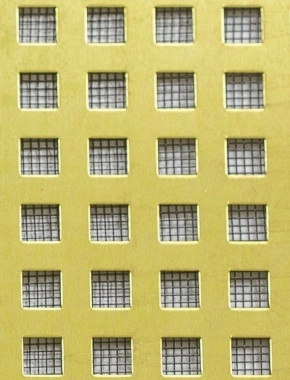 Chartham brass 2 X 1m with black backing mesh cut to size