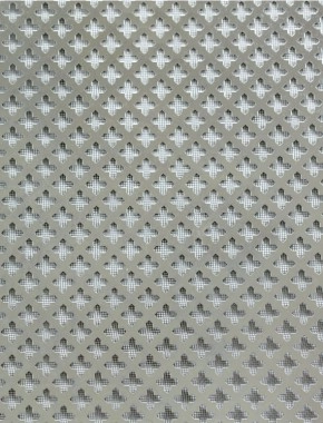 Small Cross stainless 1X.665m with black backing mesh cut to size 1
