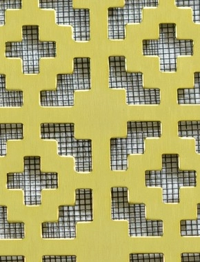 Iden Gold anodised 2 X 1m with black backing mesh cut to size 0