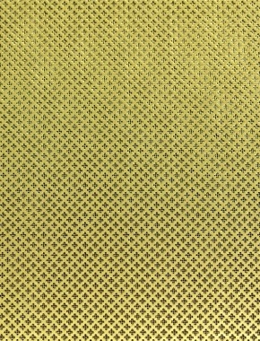 Fancy club brass 1X.665m with brass backing mesh cut to size 1