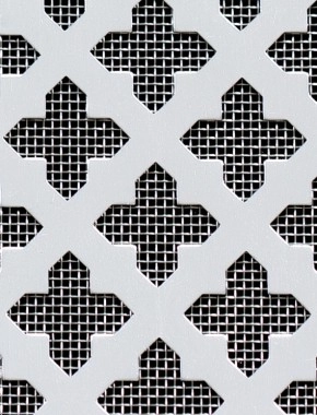 Fancy Cross Silver anodised 1X.665m with stainless backing mesh cut to size