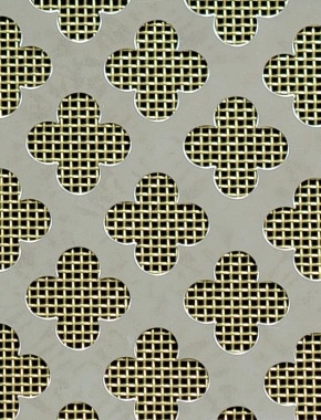 Large Club stainless 2 X 1m with brass backing mesh