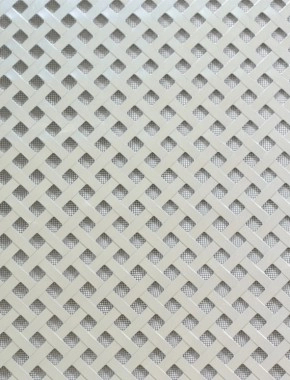 Rye Silver anodised 1X1m with black backing mesh cut to size 1