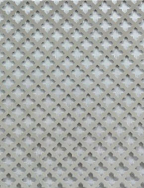 Fancy Cross stainless 2 X 1m with black backing mesh 1