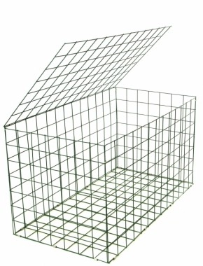 gabion basket Green PE 3mm 1m x 0.5m x 0.5m 0