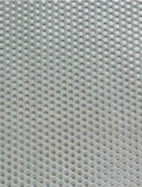 Honeycomb stainless 1X.665m with black backing mesh cut to size 1