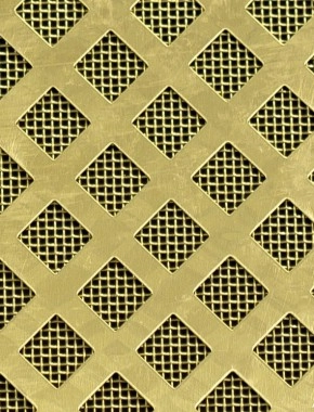 Lattice brass 2 X 1m with brass backing mesh