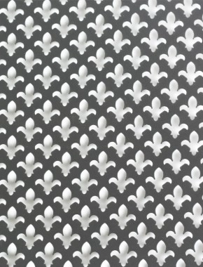 Fleur De Lys pewter 2 X 1m with no backing mesh 1