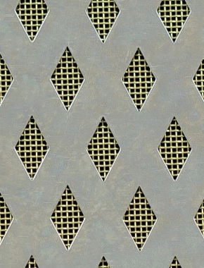 Small Diamond stainless 1X1m with brass backing mesh cut to size 0