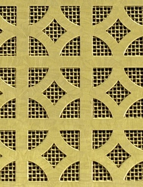 Ockley brass 1X1m with brass backing mesh cut to size