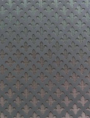 Fleur De Lys pewter 2 X 1m with stainless backing mesh cut to size 1