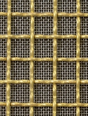 Crimped mesh 2 X 1 12.5 X 12.5 BRASS2.5 SQUARESTAINLESS STEELmesh