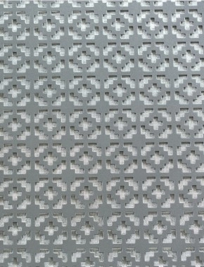 Iden pewter 1X.665m with black backing mesh 1