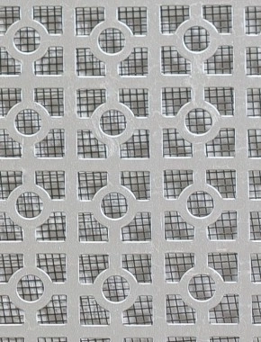 Moroccan Silver anodised 2 X 1m with black backing mesh cut to size 0