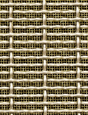 Crimped mesh 2 X 1 20 X 3 SS3162 SQUAREBRASSmesh cut to size