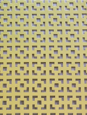 Dymchurch Gold anodised 1X.665m with black backing mesh 1