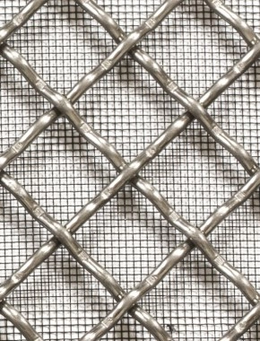 Crimped mesh 2 X 1 18 X 18 SS3163 DIAMONDBLACKmesh cut to size