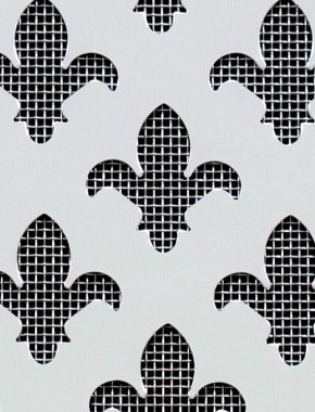 Fleur De Lys Silver anodised 2 X 1m with stainless backing mesh cut to size