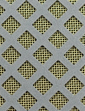 Lattice pewter 2 X 1m with brass backing mesh cut to size