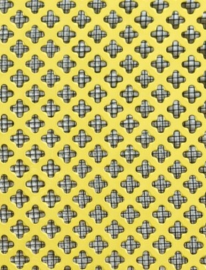 Fancy club Gold anodised 2 X 1m with black backing mesh 0
