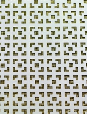 Dymchurch Silver anodised 2 X 1m with brass backing mesh cut to size 1
