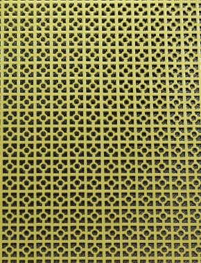 Moroccan Gold anodised 1X.665m with stainless backing mesh cut to size 1