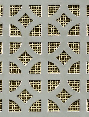 Ockley stainless 1X.665m with brass backing mesh cut to size