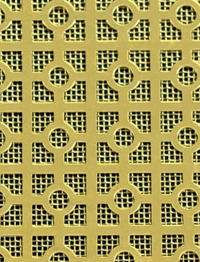 Moroccan brass 2 X 1m with brass backing mesh 0