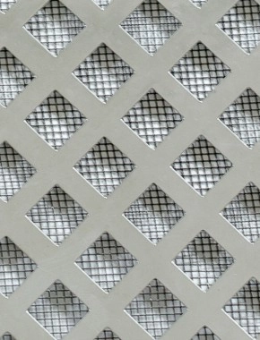 Lattice stainless 2 X 1m with black backing mesh 0