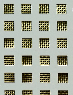 Chartham Silver anodised 2 X 1m with brass backing mesh cut to size 0