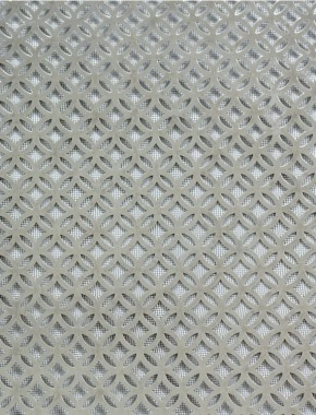 Inner Circle stainless 1X1m with black backing mesh cut to size 1