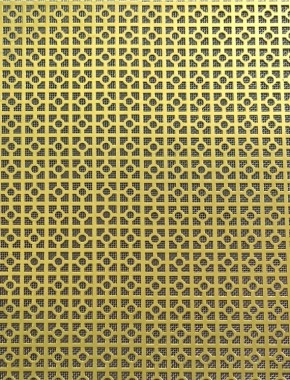 Moroccan brass 1X.665m with stainless backing mesh cut to size 1