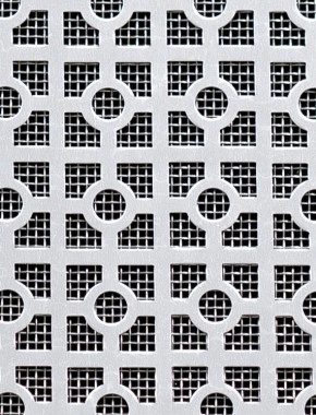 Moroccan Silver anodised 1X1m with stainless backing mesh cut to size 0