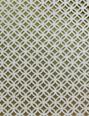 Inner Circle Silver anodised 1X.665m with brass backing mesh cut to size 1