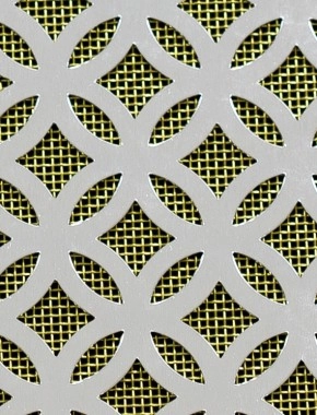 Inner Circle Silver anodised 1X.665m with brass backing mesh cut to size 0