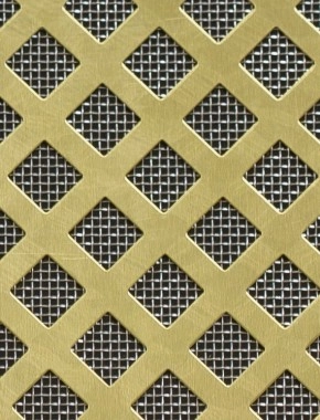 Lattice brass 1X.665m with stainless backing mesh 0
