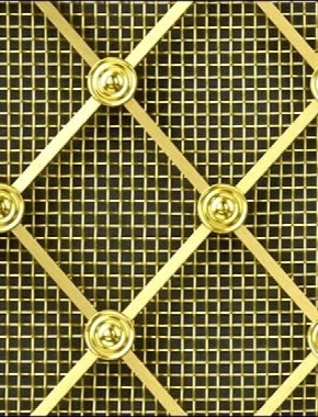 Regency Diamond brass regency diamon 41mm large mesh allplain Regency Diamond brass regency diamon 41mm large mesh allplain