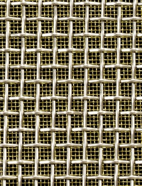 Crimped mesh 2 X 1 5 X 5 SS3161.6 SQUAREBRASSmesh cut to size Crimped mesh 2 X 1 5 X 5 SS3161.6 SQUAREBRASSmesh cut to size