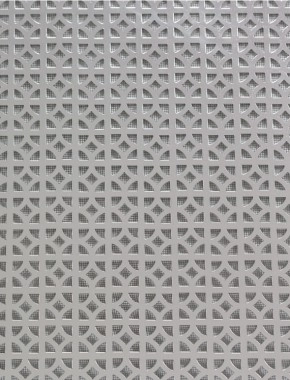 Ockley Silver anodised 1X.665m with black backing mesh cut to size 1