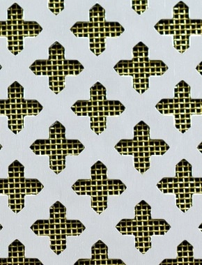 Small Cross Silver anodised 2 X 1m with brass backing mesh cut to size 0