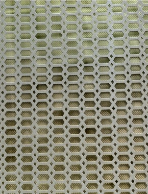 Slot & Diamond stainless 1X.665m with brass backing mesh cut to size 1