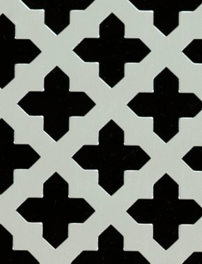 Fancy Cross Silver anodised 2 X 1m with no backing mesh 0