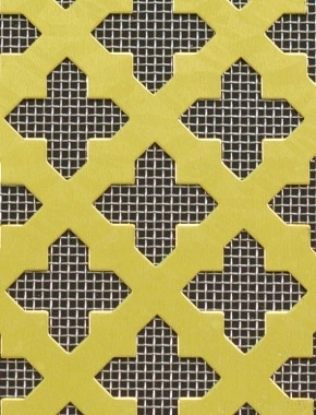 Fancy Cross brass 2 X 1m with stainless backing mesh cut to size