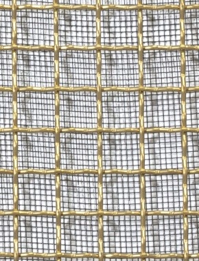 Crimped mesh 2 X 1 10X10 BRASS1.5 SQUAREBLACKmesh Crimped mesh 2 X 1 10X10 BRASS1.5 SQUAREBLACKmesh