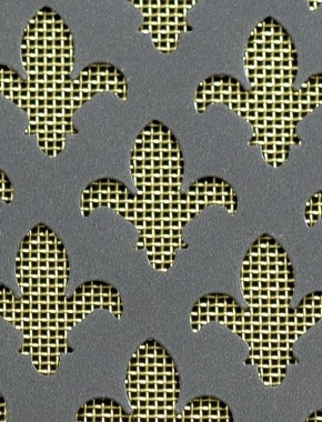 Fleur De Lys pewter 2 X 1m with brass backing mesh cut to size 0