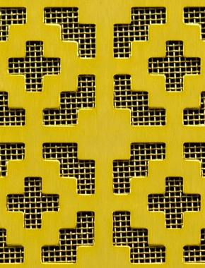 Iden Gold anodised 2 X 1m with brass backing mesh cut to size