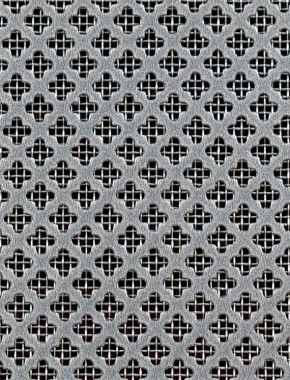 Fancy club pewter 1X.665m with stainless backing mesh cut to size