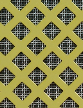 Lattice Gold anodised 2 X 1m with stainless backing mesh