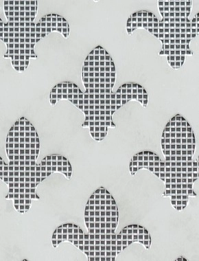 Fleur De Lys stainless 1X1m with stainless backing mesh cut to size